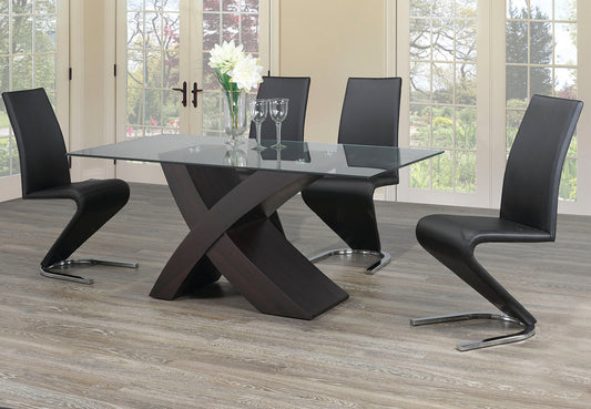 5pc Dinette Set Black prime